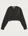 CABLE CROPPED KNIT CARDIGAN LADIES